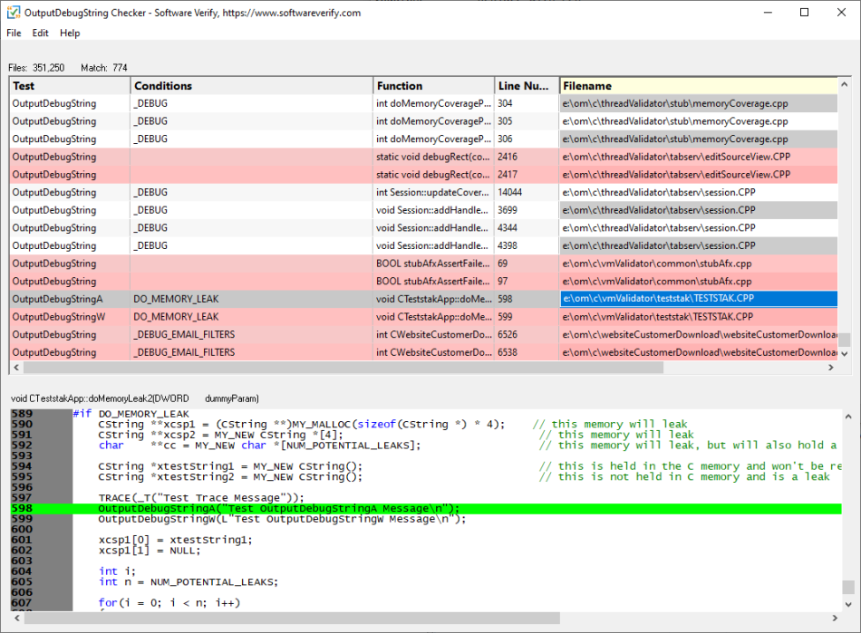 OutputDebugString Checker