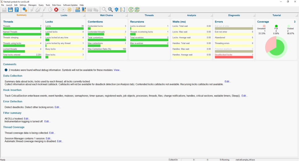 Thread Validator synchronization summary