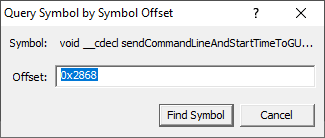 PDB symbol relative dialog