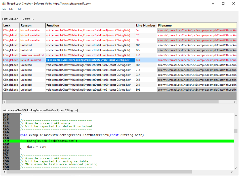 Thread Lock Checker