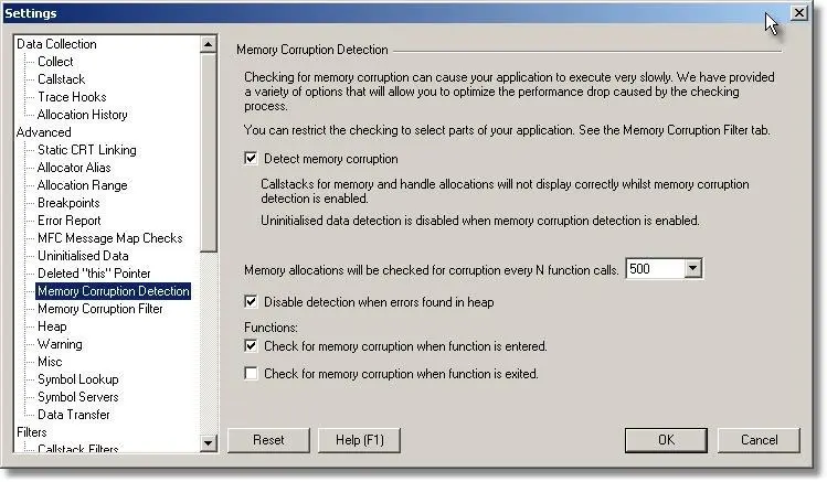 Memory Validator memory corruption settings (1)