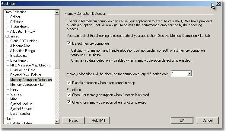 Memory Validator memory corruption settings (3)