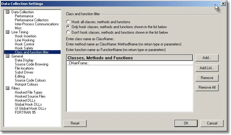 Performance Validator class and function filter