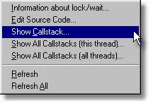Thread Validator deadlock context menu