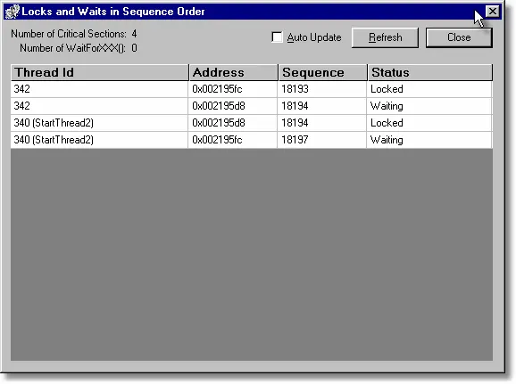 Thread Validator lock order display