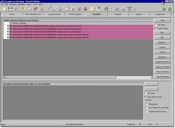Thread Validator bad lock strategy