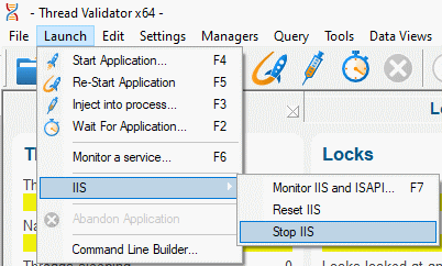 Thread Validator ISAPI stop IIS