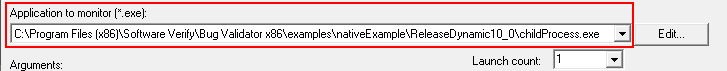 Bug Validator native and .Net application to monitor child process