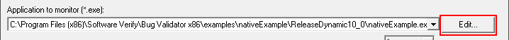 Bug Validator native and .Net edit application to monitor