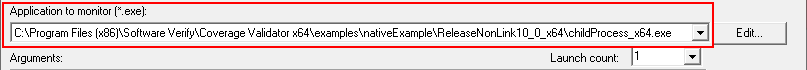 Coverage Validator native and .Net application to monitor child process