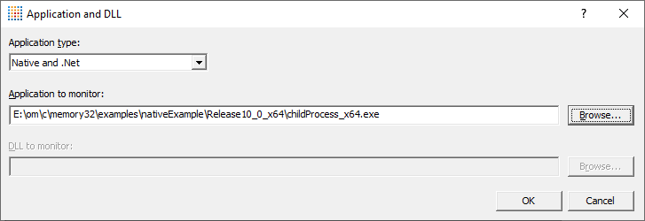 Memory Validator native and .Net application and dll child process executable