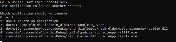 Performance Validator .Net Core Child Process Launcher
